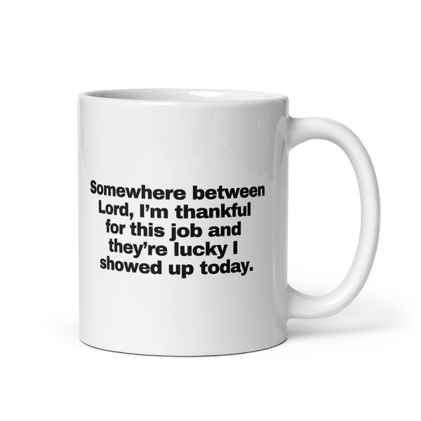 Somewhere between mug