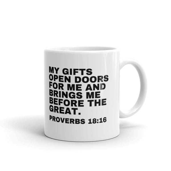 Proverbs 18:16 mug